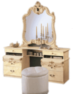 High Gloss Lacquer Barocco Dresser Ivory p11511 By ESF Furniture 12
