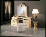 High Gloss Lacquer Barocco Ivory Bedroom Set p243 By ESF Furniture 36