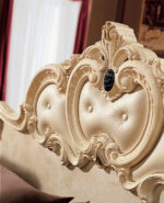 High Gloss Lacquer Barocco Ivory Bedroom Set p243 By ESF Furniture 38