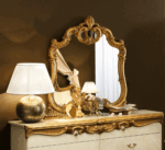 Barocco Ivory/Gold mirror i3851 By ESF Furniture 7