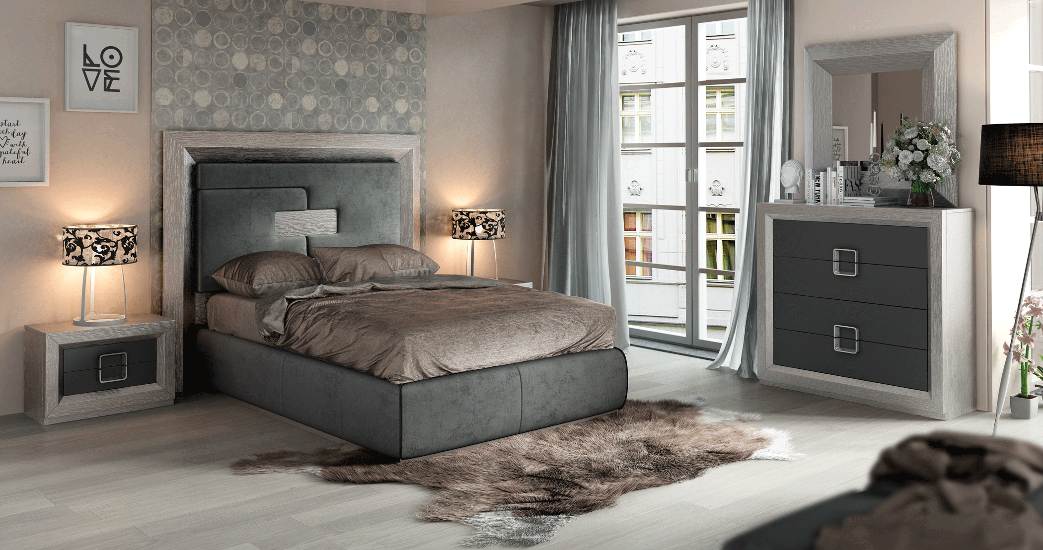 Mat Enzo Bedroom Set p8354 By ESF Furniture