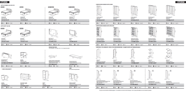 Mat Storm Bedroom Set, Camelgroup Italy p8814 By ESF Furniture - Image 9