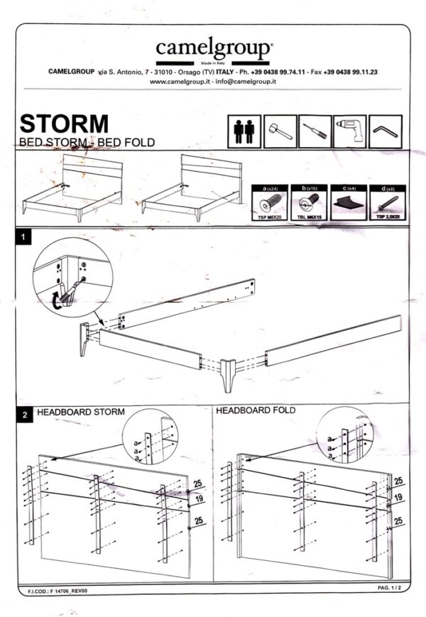 Mat Storm Bed p11728 By ESF Furniture 12