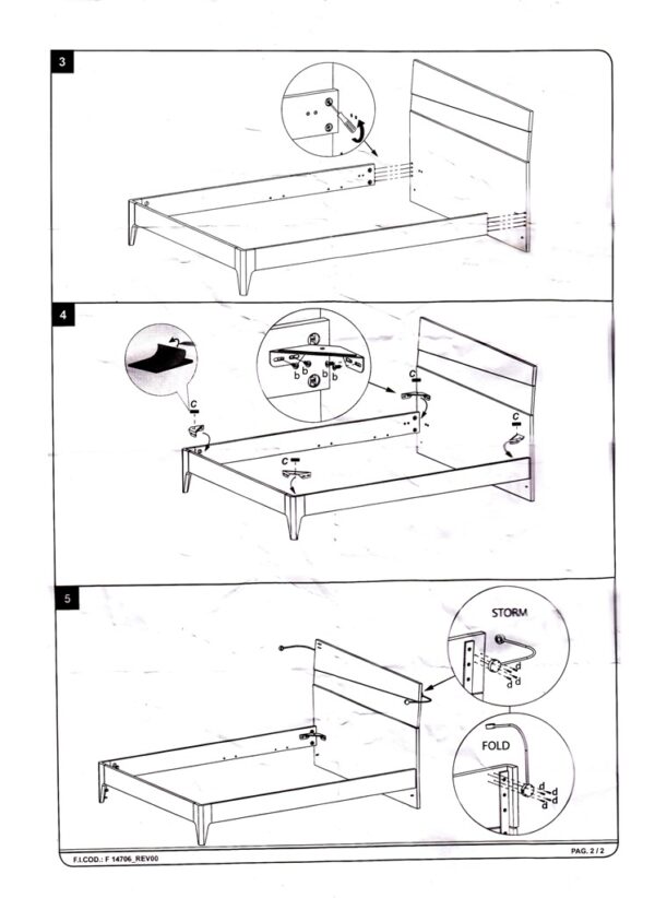 Mat Storm Bed p11728 By ESF Furniture 11