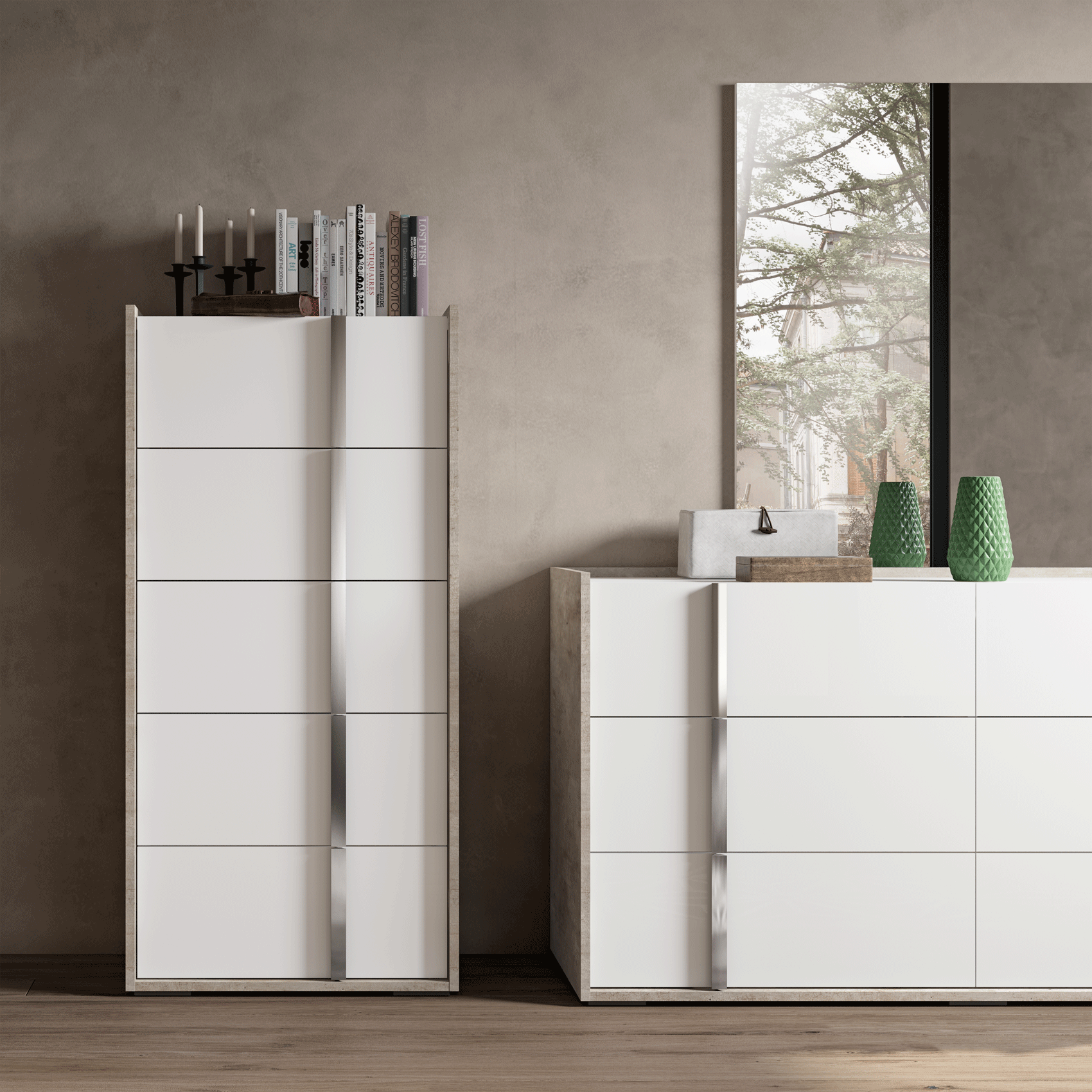 High Gloss Lacquer Treviso Chest i36647 By ESF Furniture