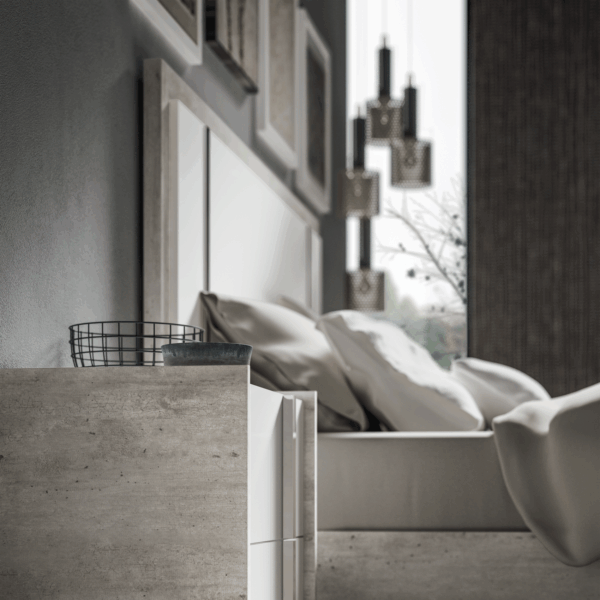 Mat, Shiny Treviso Bed p11678 By ESF Furniture - Image 3