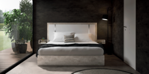 Mat, Shiny Treviso Bed p11678 By ESF Furniture
