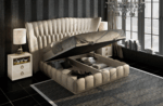 Velvet Cream Bedroom Set p9853 By ESF Furniture ESF Furniture Mobilia Cleopatra 22 Velvet Cream Bedroom Set p9853 By ESF Furniture 22