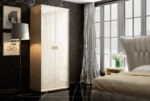 Velvet Cream Bedroom Set p9853 By ESF Furniture ESF Furniture Mobilia Cleopatra 26 Velvet Cream Bedroom Set p9853 By ESF Furniture 26