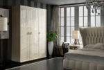 Velvet Cream Bedroom Set p9853 By ESF Furniture ESF Furniture Mobilia Cleopatra 27 Velvet Cream Bedroom Set p9853 By ESF Furniture 27