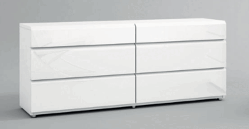 High Gloss Lacquer Sara dresser / mirror p12736 By ESF Furniture