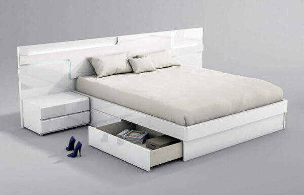 High Gloss Lacquer Sara Bed p11695 By ESF Furniture 8