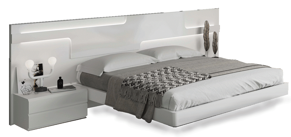 High Gloss Lacquer Sara Bed p11695 By ESF Furniture