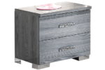Nicole Bedroom Set w/ Upholstered HB in Grey w/ Light p12811 By ESF Furniture 22