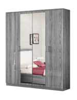 Nicole 4 Door Wardrobe i37346 By ESF Furniture 7