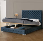 Mat Leonor Blue Bed w/storage p11761 By ESF Furniture 9