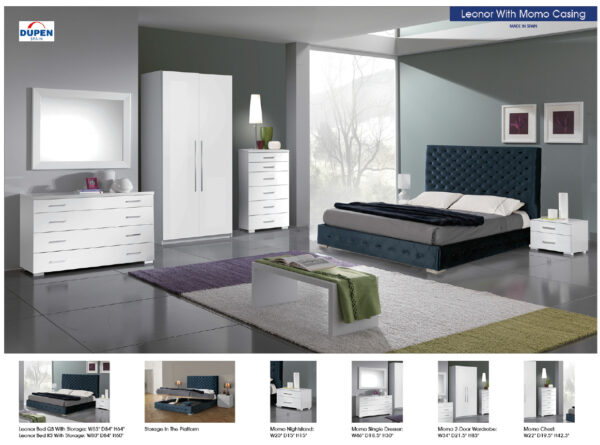 High Gloss Bedroom Set p12014 By ESF Furniture - Image 2