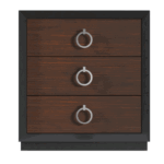 High Gloss Lacquer, Mat Emporio Black Nightstand i37497 By ESF Furniture 9