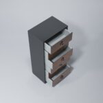 High Gloss Lacquer, Mat Emporio Black Chest i37500 By ESF Furniture 14