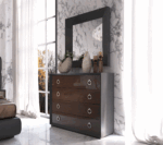 High Gloss Lacquer, Mat Emporio Black Bedroom Set p12894 By ESF Furniture ESF Furniture Mobilia Cleopatra 15 High Gloss Lacquer, Mat Emporio Black Bedroom Set p12894 By ESF Furniture 15