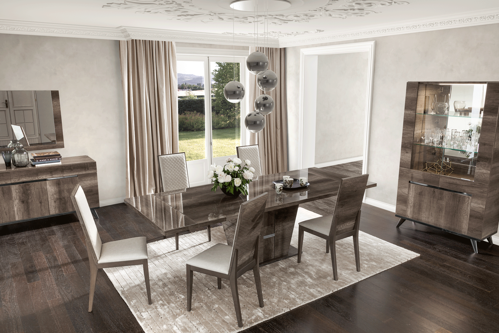 High Gloss Lacquer Medea Dining Room Set p11047 By ESF Furniture