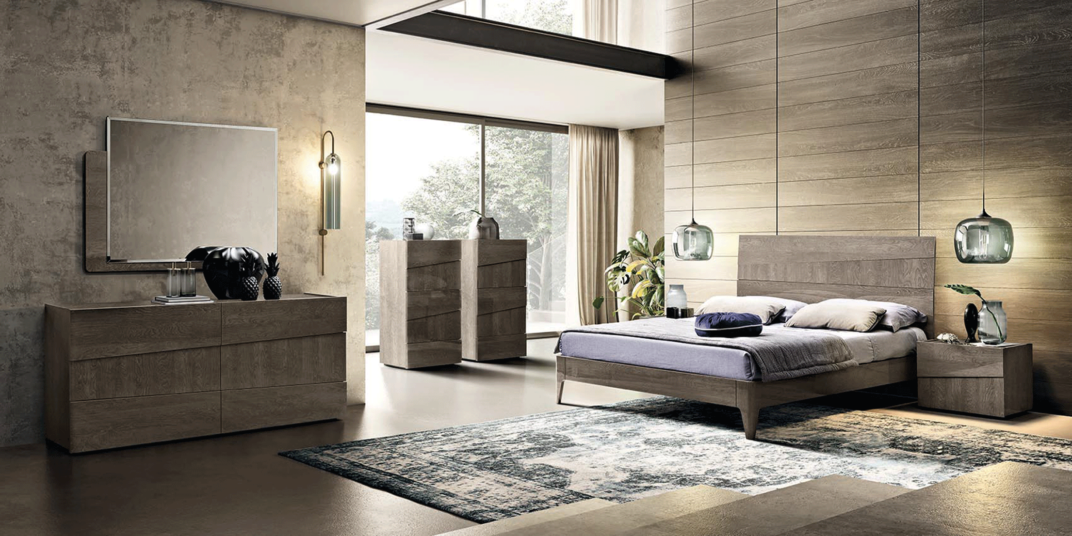 High Gloss Lacquer Tekno Bedroom Set p10183 By ESF Furniture