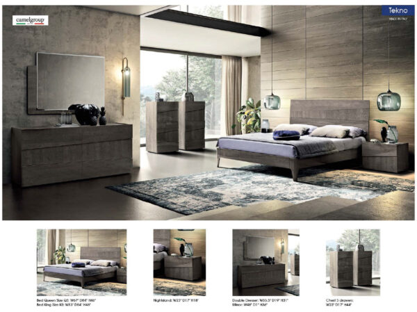 High Gloss Lacquer Tekno Bedroom Set p10183 By ESF Furniture - Image 2