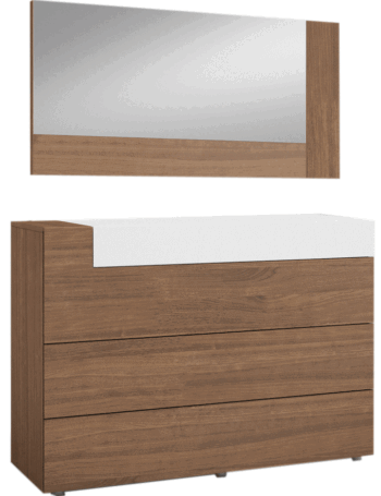 Mat Mar Dresser/Chest/Mirror p11754 By ESF Furniture