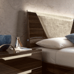 High Gloss Lacquer, Mat Smart Bed Walnut p12686 By ESF Furniture 10
