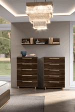 High Gloss Lacquer, Mat Smart Bedroom Walnut Set p12681 By ESF Furniture 19
