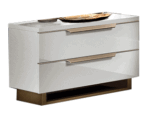 High Gloss Lacquer, Mat Smart Nightstand White i31934 By ESF Furniture 9