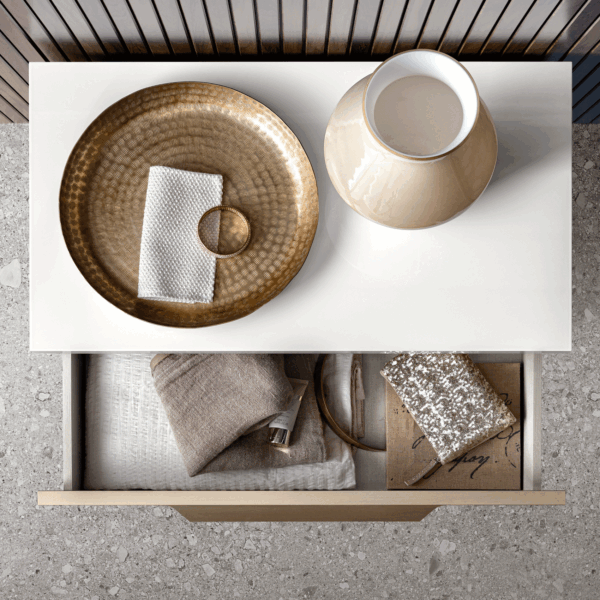 High Gloss Lacquer, Mat Smart Nightstand White i31934 By ESF Furniture - Image 2