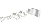 High Gloss Lacquer, Mat Smart Bedroom White Set p11763 By ESF Furniture Luxury Bedroom Sets Mobilia Cleopatra 16 High Gloss Lacquer, Mat Smart Bedroom White Set p11763 By ESF Furniture 16