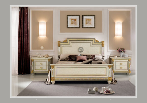 High Gloss Lacquer, Mat Liberty Night Bed p11714 By ESF Furniture - Image 2