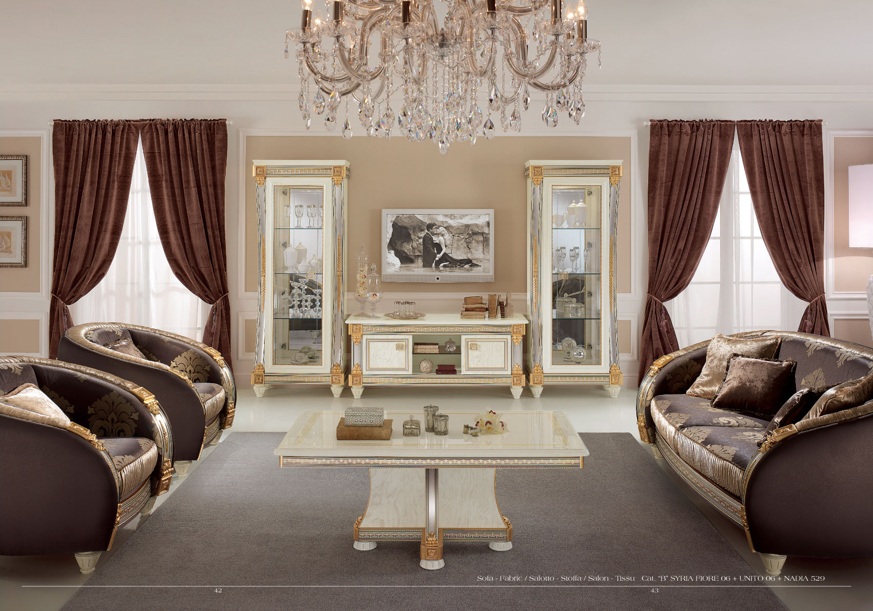 Classic Living Room Furniture Liberty Lounge p12494 By ESF Furniture
