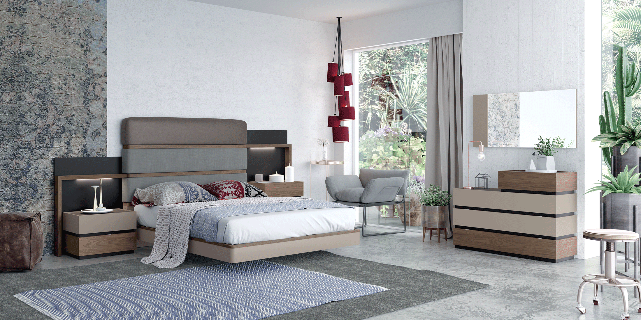 Mat Leo Bedroom Set p9407 By ESF Furniture