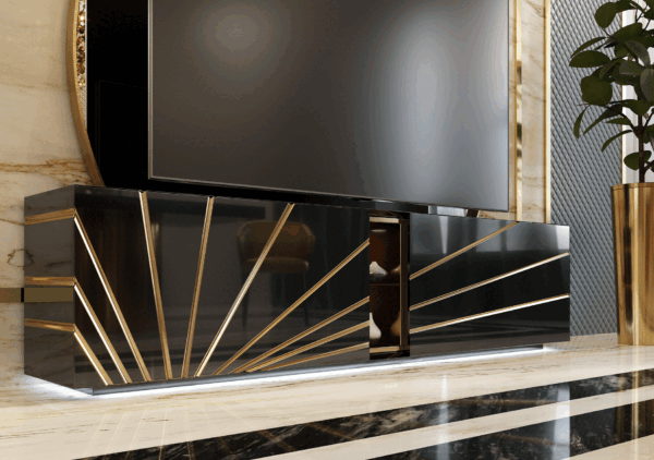 Black And White Living Room Oro Set Additional Items p12708 By ESF Furniture - Image 3