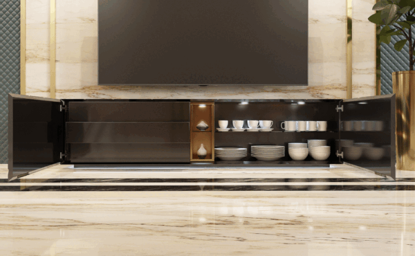 Black And White Living Room Oro Set Additional Items p12708 By ESF Furniture - Image 4