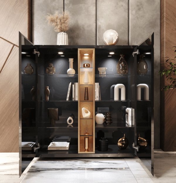 Black And White Living Room Oro Set Additional Items p12708 By ESF Furniture - Image 6