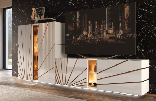 Black And White Living Room Oro Set Additional Items p12708 By ESF Furniture - Image 7