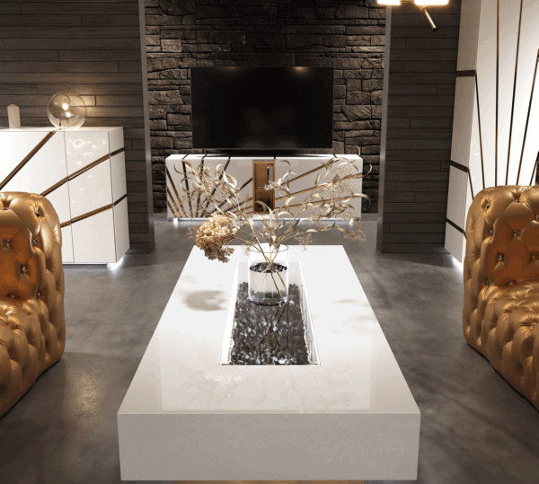 Black And White Living Room Oro Set Additional Items p12708 By ESF Furniture - Image 9