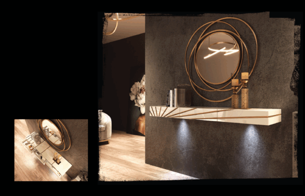 Black And White Living Room Oro Set Additional Items p12708 By ESF Furniture - Image 10