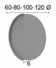 Oro Metal-Round-mirror (80cm)