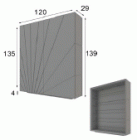 Oro Shoe-cabinet (120 x 139 x 29) Capacity 30 pairs