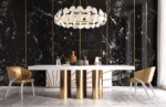 Shiny Oro White Dining room Set p12690 By ESF Furniture Luxury Dining Sets Mobilia Cleopatra 31 Shiny Oro White Dining room Set p12690 By ESF Furniture 31