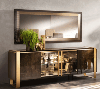 Shiny Essenza Buffet / Mirror p12328 By ESF Furniture