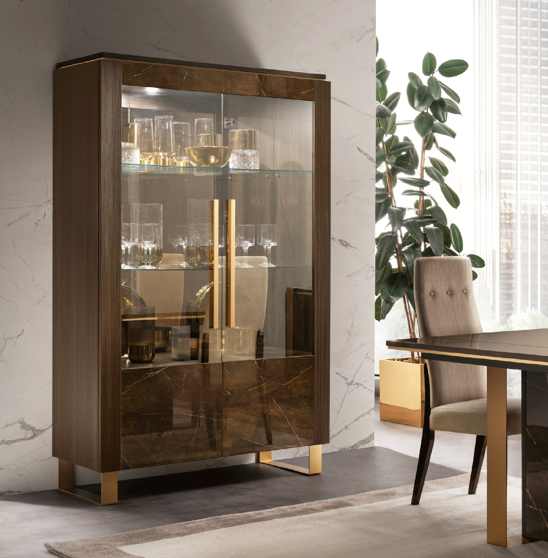 Shiny Essenza 2 Door China i33832 By ESF Furniture