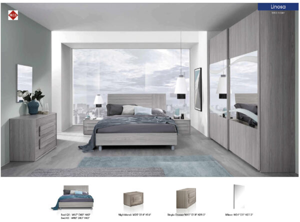 Mat Linosa Bedroom Set p12049 By ESF Furniture - Image 2