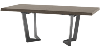 High Gloss Lacquer Elite Dining Table Brown Silver Birch p11623 By ESF Furniture