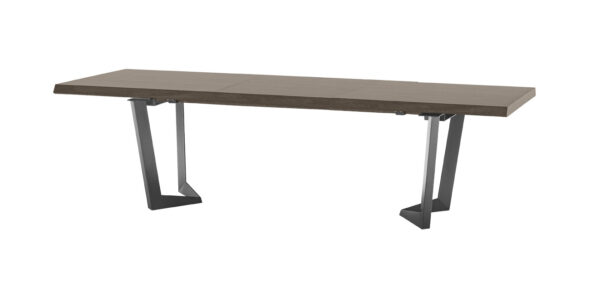 High Gloss Lacquer Elite Dining Table Brown Silver Birch p11623 By ESF Furniture - Image 3
